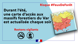 Information quotidienne pour l'accès aux massifs forestiers exposés aux risques feux de forêts 