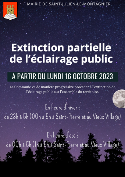 Extinction partielle de l'éclairage public Extinction partielle de l'éclairage public