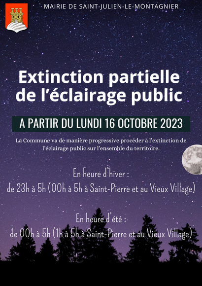 Extinction partielle de l'éclairage public